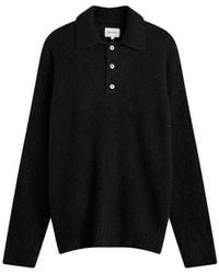 Norse Projects - Brushed Knit Alpaca Polo Shirt - Lyst