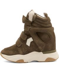 Isabel Marant Balskee Denim Sneakers in Blue | Lyst
