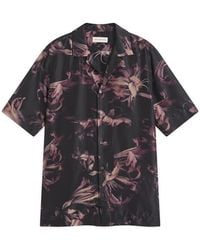 Dries Van Noten - Printed Silk Camp Collar Shirt - Lyst