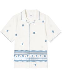 Wax London - Didcot Daisy Embroidery Vacation Shirt - Lyst