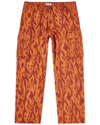 ERL - Flame Cargo Trousers - Lyst