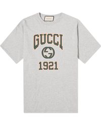 Gucci - Interlocking Gg College Logo T-Shirt - Lyst