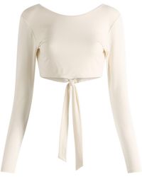 Tala - Tie Reversible Long Sleeve Top - Lyst