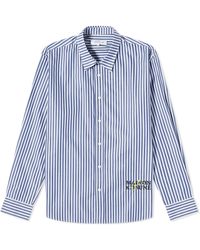 Maison Kitsuné - Flowers Logo Stripe Shirt - Lyst