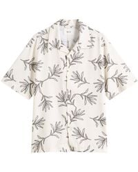 NN07 - Ole Botanical Print Short Sleeve Shirt - Lyst