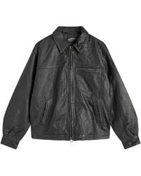 FRIZMWORKS - Destroyed Cowhide Leather Jacket - Lyst
