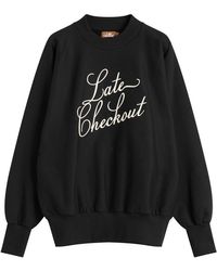 Late Checkout - Script Crewneck Sweatshirt - Lyst