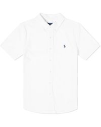 Polo Ralph Lauren - Short Sleeve Pique Button Down Shirt - Lyst
