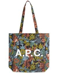 A.P.C. - Lou Reversible Tote Bag - Lyst