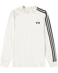 Y-3 - 3 Stripe Long Sleeve T-Shirt - Lyst