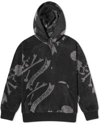 MASTERMIND WORLD - Terry Cloth All Over Skull Hoodie - Lyst