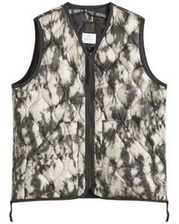 Taion - Military V-Neck Zip Soft Shell Down Vest - Lyst
