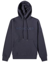 Moncler - Logo Drawstring Popover Hoodie - Lyst