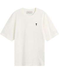 Ami Paris - Boxy Fit Short Sleeve Adc T-Shirt - Lyst