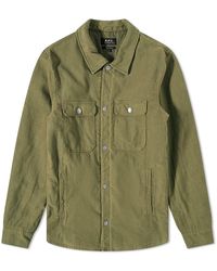 A.P.C. - Alex Overdyed Shirt Jacket - Lyst