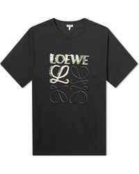 Loewe - Distorted Logo T-Shirt - Lyst