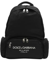 Dolce & Gabbana - Nylon Logo Back Pack - Lyst