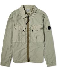 C.P. Company - Flatt Nylon Zip Overshirt - Lyst