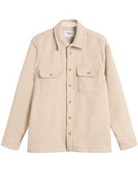 Wax London - Lomond Thick Wool Blend Overshirt - Lyst