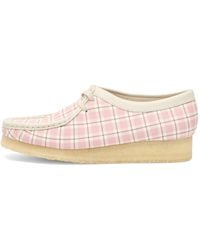 Clarks - Check Wallabee Boot - Lyst