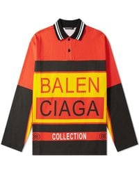balenciaga red polo