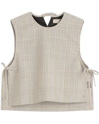 Stel - Tie Side Check Tank Top - Lyst