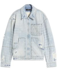 Amiri - Denim Repair Work Jacket - Lyst