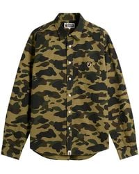 A Bathing Ape - 1St Camo One Point Shirt - Lyst