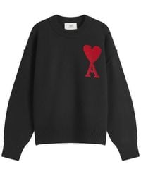 Ami Paris - Ami Adc Large Crew Knit Sweater - Lyst