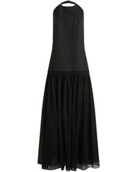 Rohe - Rohe Pleated Muslin Halter Dress - Lyst