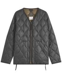 Taion - Military Zip V-Neck Softshell Down Jacket - Lyst