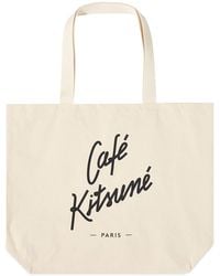 Maison Kitsuné - Cafe Kitsuné Tote Bag - Lyst