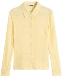 Jil Sander - Loose Knit Cardigan - Lyst