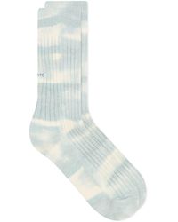 RoToTo - Tie Dye Ribbed Crew Sock - Lyst