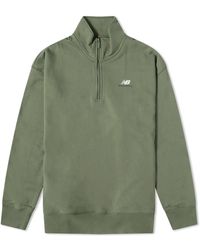 New Balance - Athletics Remastered French Terry Quarter Zip - Lyst