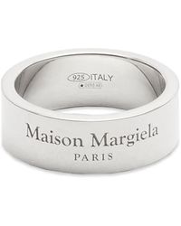 Maison Margiela - Text Logo Band Ring - Lyst
