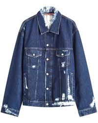 Acne Studios - Robert Distressed Denim Jacket - Lyst