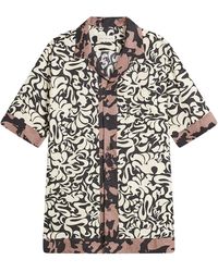 Dries Van Noten - Squiggle Border Print Shirt - Lyst