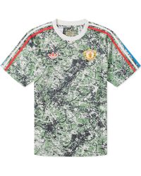 adidas - X Mufc X The Stone Roses Camouflage Football Jersey - Lyst