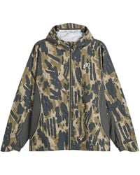Malbon - Tour Divot Camo Rain Jacket - Lyst