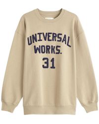 Universal Works - Embroidered Crew Sweatshirt - Lyst