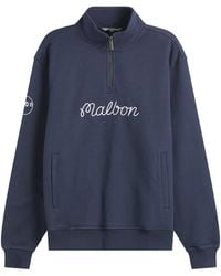 Malbon - Collegiate Quarter-Zip Sweatshirt - Lyst