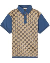 Gucci - All Over Gg Polo Shirt - Lyst