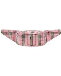 Opening Ceremony Plaid Waist Bag - Pink