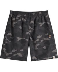 A Bathing Ape - Colour Camo One Point Beach Shorts - Lyst