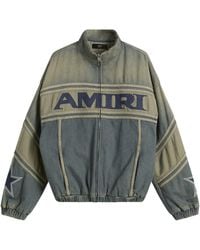 Amiri - Sport Denim Track Jacket - Lyst
