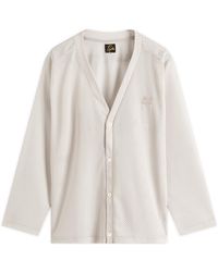 Needles - Mesh V-Neck Cardigan - Lyst