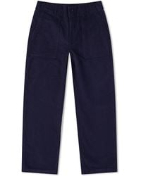 Engineered Garments Fatigue Pant Reversed Sateen Dark Navy in Blue