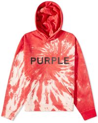 Purple Brand French Terry Tie Dye Hoodie Shirt - Black/Tie Shirt - Dye - Black/Tie-Dye, Size M by Sneaker Politics