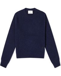 Ami Paris - Ami Cashmere Tonal Adc Knit Sweater - Lyst